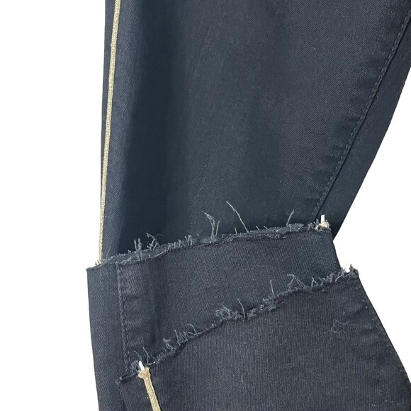 Mother Looker Skinny Jeans High Waisted Hemmed Not Guilty Black 24 - Picture 11 of 11